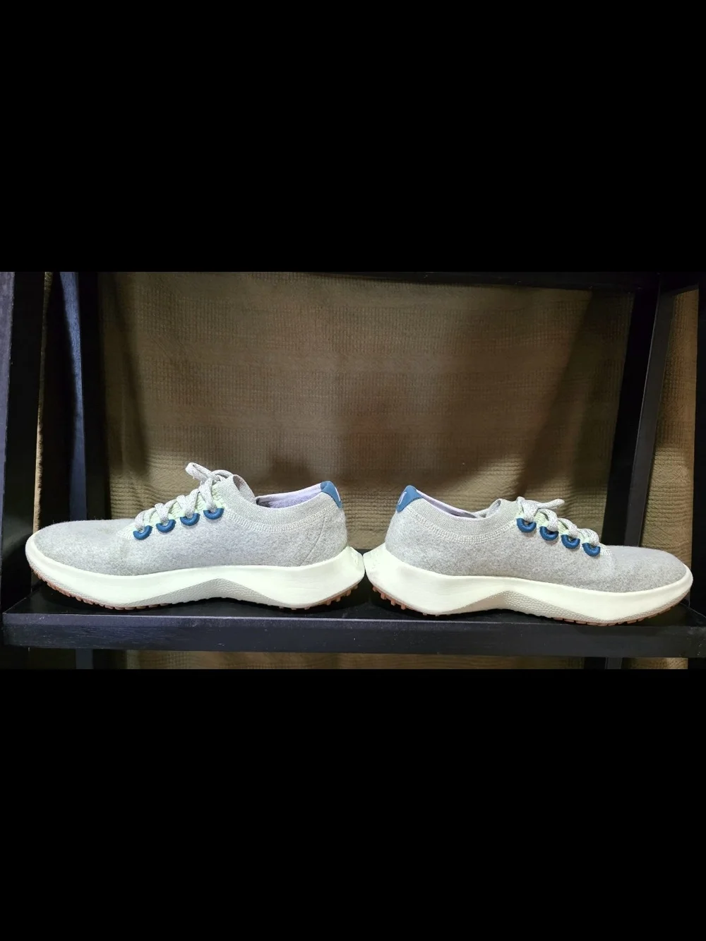 allbirds Women's Athletic Sneakers in Light Gray with Teal Accents